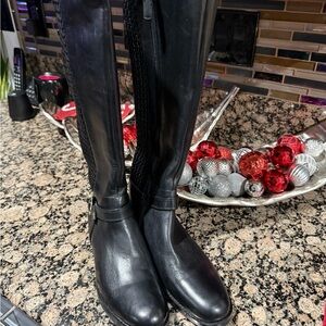 Brand new beautiful Cole Hahn black leather boots